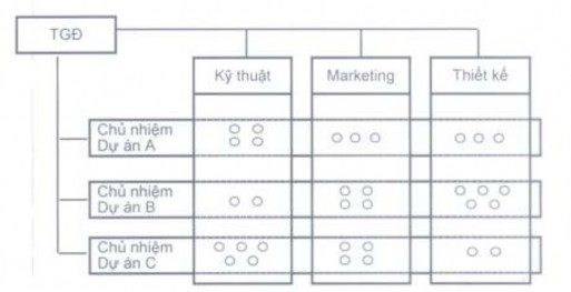 Hình 1 8 Hệ thống quản trị kiểu ma trận Nguồn 5 11 1 2 1 4 6 Cơ cấu theo 1