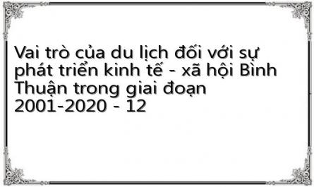 Mục Tiêu Phát Triển Du Lịch Tỉnh Bình Thuận Đến Năm 2020