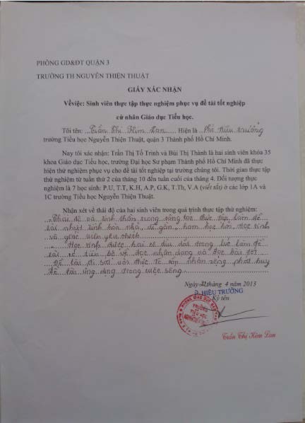 5 Một số giấy tờ hồ sơ cá nhân của HS Trích Hồ sơ nhập học phiếu khám 4