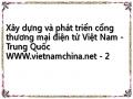 Xây dựng và phát triển cổng thương mại điện tử Việt Nam - Trung Quốc WWW.vietnamchina.net - 2