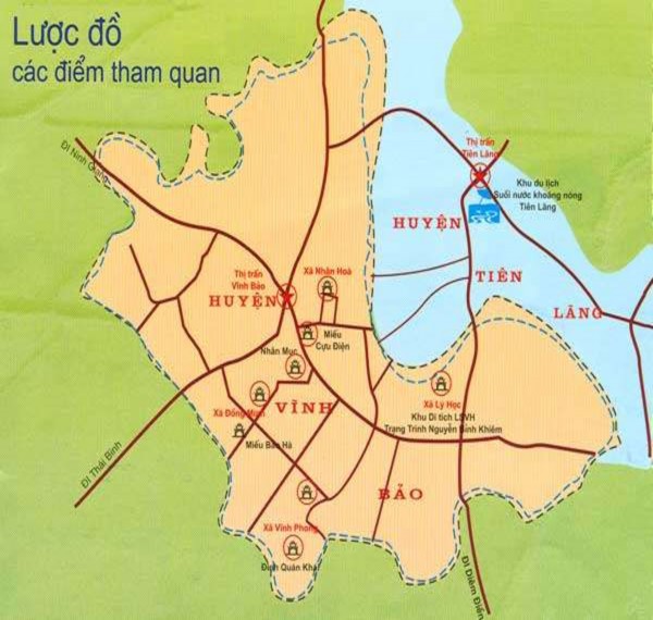 Luợc đồ điểm tham quan tour du lịch du khảo đồng quê Núi Voi An Lão Sân khấu 1