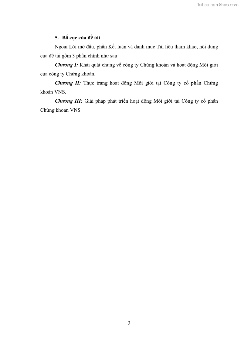 Khóa luận tốt nghiệp Phát triển hoạt động môi giới tại công ty cổ phần chứng khoán VNS - 2 Trang 9