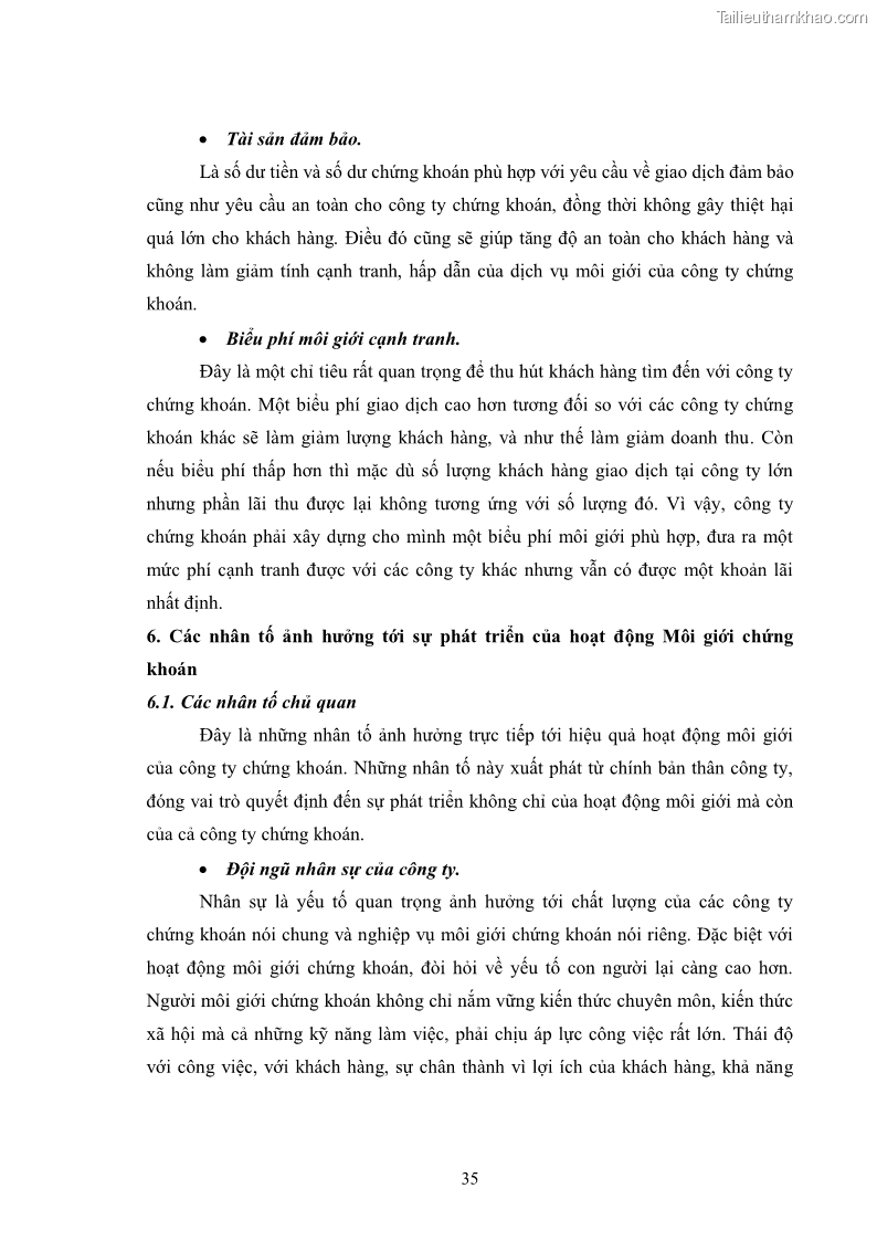 Khóa luận tốt nghiệp Phát triển hoạt động môi giới tại công ty cổ phần chứng khoán VNS - 6 Trang 41