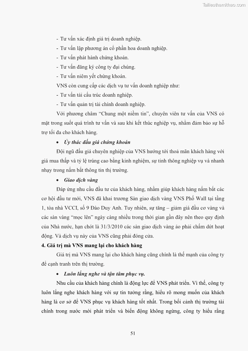 Khóa luận tốt nghiệp Phát triển hoạt động môi giới tại công ty cổ phần chứng khoán VNS - 8 Trang 57