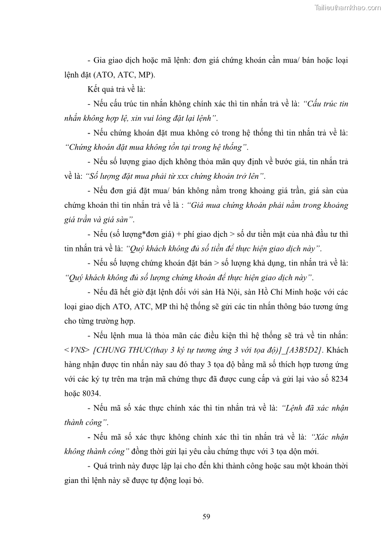 Khóa luận tốt nghiệp Phát triển hoạt động môi giới tại công ty cổ phần chứng khoán VNS - 9 Trang 65