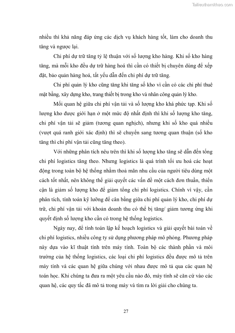 Khóa luận tốt nghiệp Thực trạng và giải pháp phát triển dịch vụ Logistics của Việt Nam đáp ứng yêu cầu hội nhập kinh tế quốc tế - 5 Trang 33