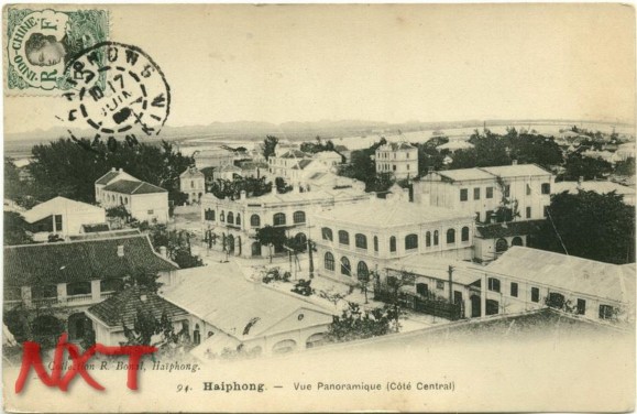 Hình 2 Toàn cảnh thành phố Hải Phòng thời Pháp thuộc Khu trung tâm Hình 3 1