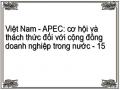 Việt Nam - APEC: cơ hội và thách thức đối với cộng đồng doanh nghiệp trong nước - 15