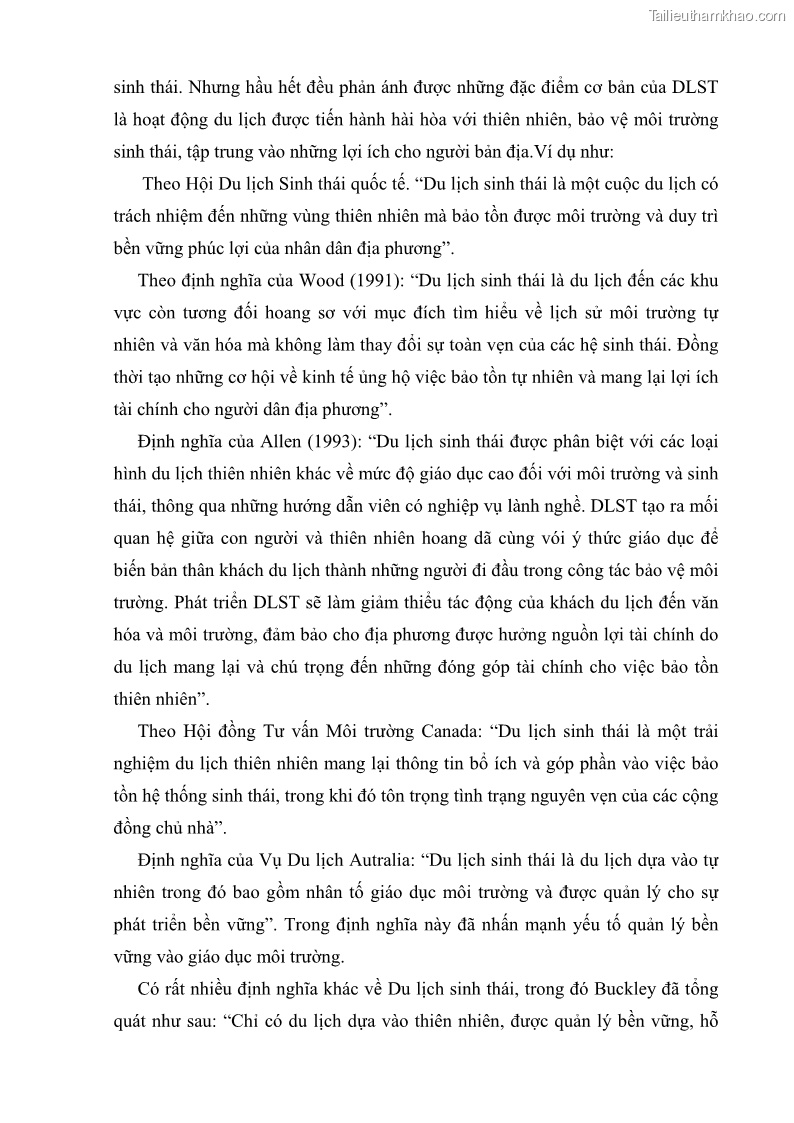 Khóa luận tốt nghiệp Văn hóa du lịch Nghiên cứu phát triển Du lịch sinh thái khu vực Hồ Núi Cốc, Thái Nguyên - 3 Trang 17