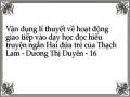 Vận dụng lí thuyết về hoạt động giao tiếp vào dạy học đọc hiểu truyện ngắn Hai đứa trẻ của Thạch Lam - Dương Thị Duyên - 16
