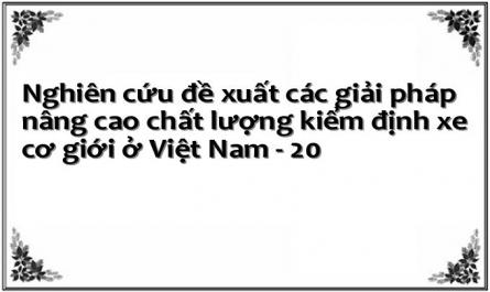Nghiên cứu đề xuất các giải pháp nâng cao chất lượng kiểm định xe cơ giới ở Việt Nam - 20