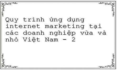 Quy trình ứng dụng internet marketing tại các doanh nghiệp vừa và nhỏ Việt Nam - 2