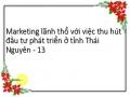 Marketing lãnh thổ với việc thu hút đầu tư phát triển ở tỉnh Thái Nguyên - 13