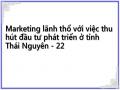 Marketing lãnh thổ với việc thu hút đầu tư phát triển ở tỉnh Thái Nguyên - 22
