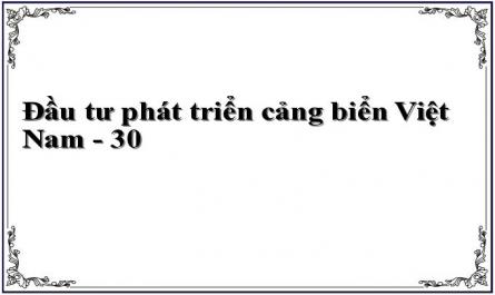Danh Mục Phân Loại Cảng Biển Việt Nam (Ban Hành Kèm Theo Quyết Định Số 16/2008/qđ-Ttg Ngày 28