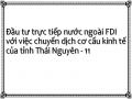 Đầu tư trực tiếp nước ngoài FDI với việc chuyển dịch cơ cấu kinh tế của tỉnh Thái Nguyên - 11