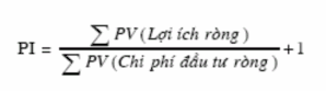 Chỉ tiêu lợi nhuận hay còn gọi là tỉ số lợi ích trên chi phí là tỷ số 1