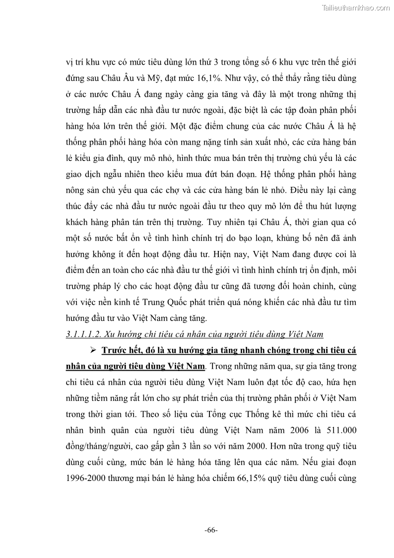 Khóa luận tốt nghiệp Thu hút vốn đầu tư trực tiếp nước ngoài vào ngành dịch vụ phân phối bán lẻ theo lộ trình cam kết WTO - 10 Trang 73