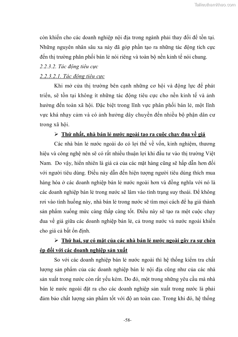Khóa luận tốt nghiệp Thu hút vốn đầu tư trực tiếp nước ngoài vào ngành dịch vụ phân phối bán lẻ theo lộ trình cam kết WTO - 9 Trang 65