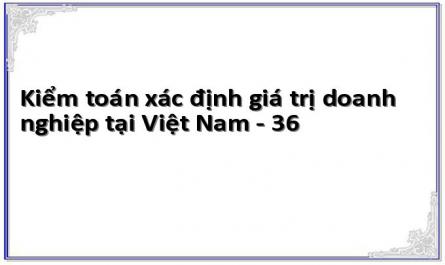 Kiểm toán xác định giá trị doanh nghiệp tại Việt Nam - 36