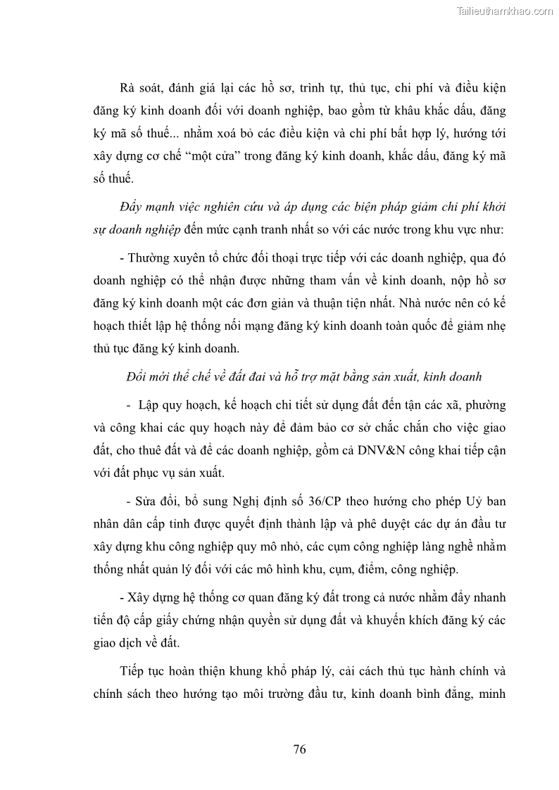 Khóa luận tốt nghiệp Phát triển doanh nghiệp vừa và nhỏ để đáp ứng nhu cầu phát triển kinh tế - 11 Trang 81