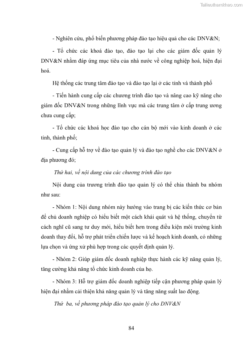 Khóa luận tốt nghiệp Phát triển doanh nghiệp vừa và nhỏ để đáp ứng nhu cầu phát triển kinh tế - 12 Trang 89