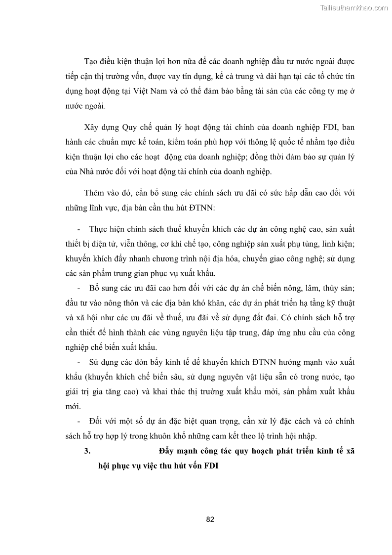 Khóa luận tốt nghiệp Quản lý nhà nước đối với hoạt động FDI tại Việt Nam- Thực trạng và giải pháp - 12 Trang 89