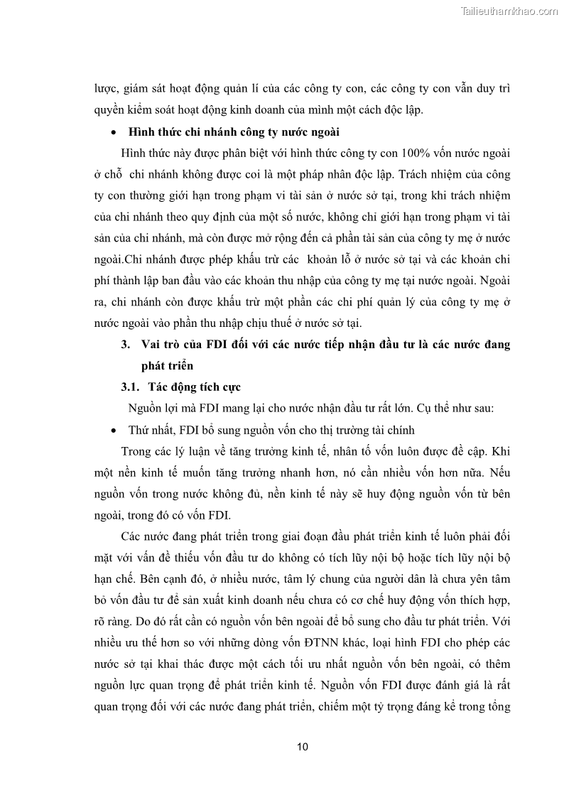 Khóa luận tốt nghiệp Quản lý nhà nước đối với hoạt động FDI tại Việt Nam- Thực trạng và giải pháp - 3 Trang 17