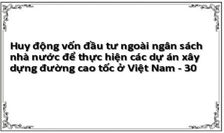 Huy động vốn đầu tư ngoài ngân sách nhà nước để thực hiện các dự án xây dựng đường cao tốc ở Việt Nam - 30