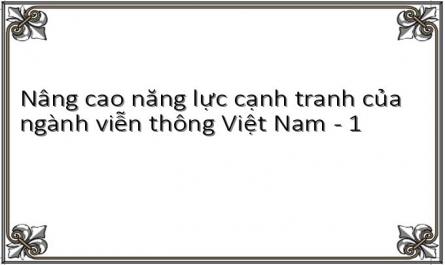 Nâng cao năng lực cạnh tranh của ngành viễn thông Việt Nam - 1