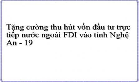 Tăng cường thu hút vốn đầu tư trực tiếp nước ngoài FDI vào tỉnh Nghệ An - 19