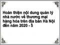 Hoàn thiện nội dung quản lý nhà nước về thương mại hàng hóa trên địa bàn Hà Nội đến năm 2020 - 5