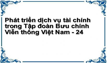 Phát triển dịch vụ tài chính trong Tập đoàn Bưu chính Viễn thông Việt Nam - 24