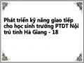 Phát triển kỹ năng giao tiếp cho học sinh trường PTDT Nội trú tỉnh Hà Giang - 18