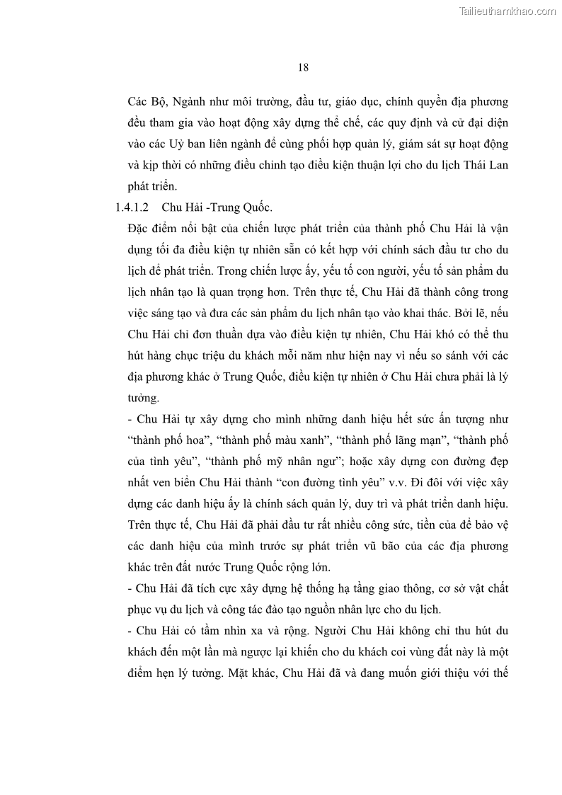 Luận văn Thạc sĩ Kinh tế Giải pháp du lịch tỉnh Thừa Thiên Huế đến 2015 - 4 Trang 25