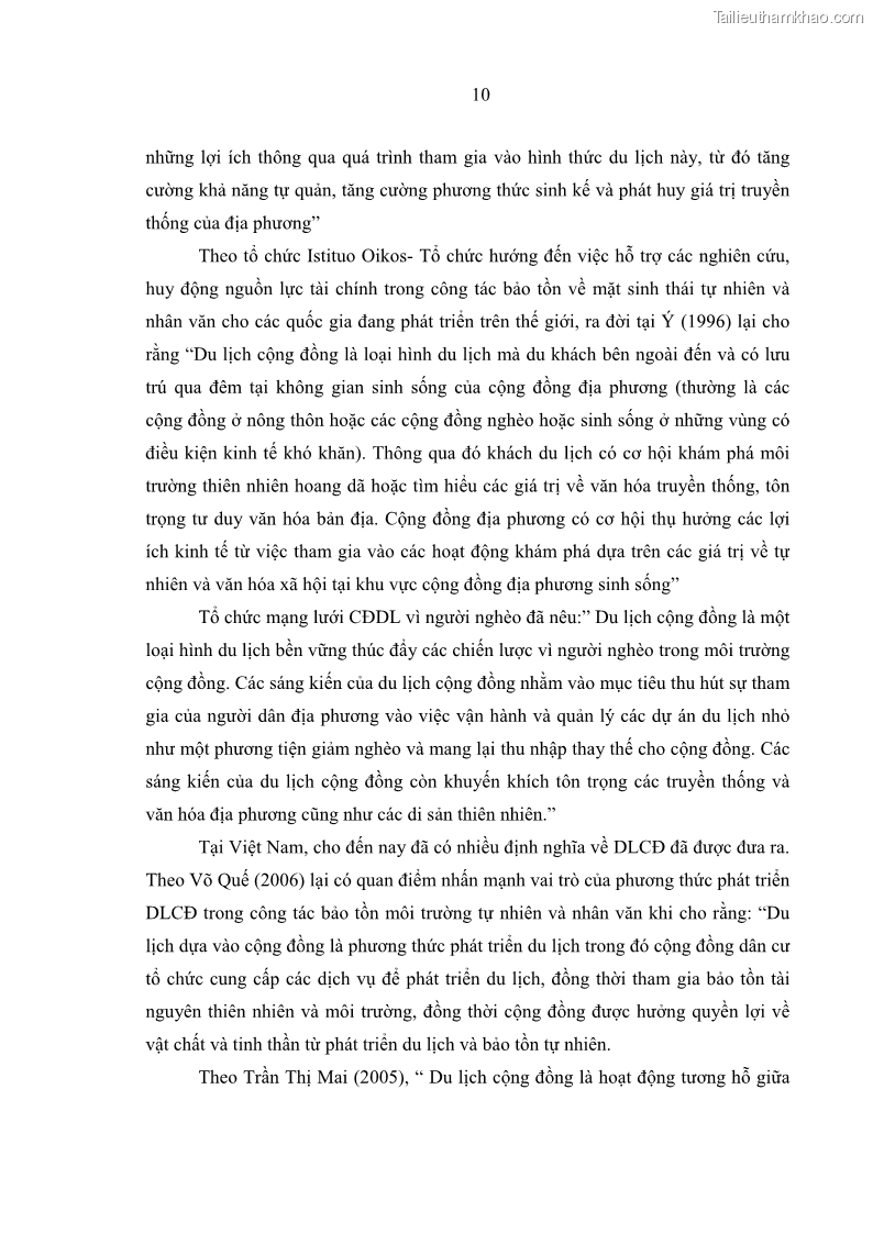 Luận văn Thạc sĩ Quản trị dịch vụ du lịch và lữ hành Giải pháp phát triển du lịch cộng đồng tại huyện Lạc Dương, tỉnh Lâm Đồng - 4 Trang 25