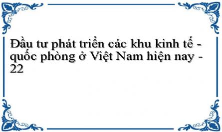 Đầu tư phát triển các khu kinh tế - quốc phòng ở Việt Nam hiện nay - 22