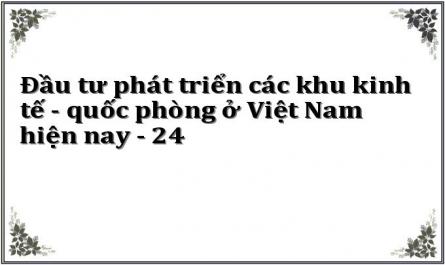 Đầu tư phát triển các khu kinh tế - quốc phòng ở Việt Nam hiện nay - 24