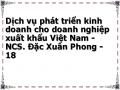Dịch vụ phát triển kinh doanh cho doanh nghiệp xuất khẩu Việt Nam - NCS. Đặc Xuân Phong - 18