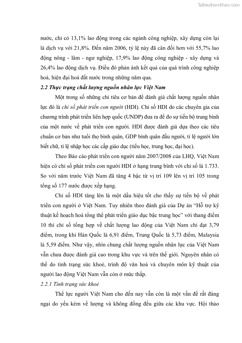 Khóa luận tốt nghiệp Tác động của hoạt động bán hàng đa cấp đối với chất lượng nguồn nhân lực Việt Nam - 7 Trang 49