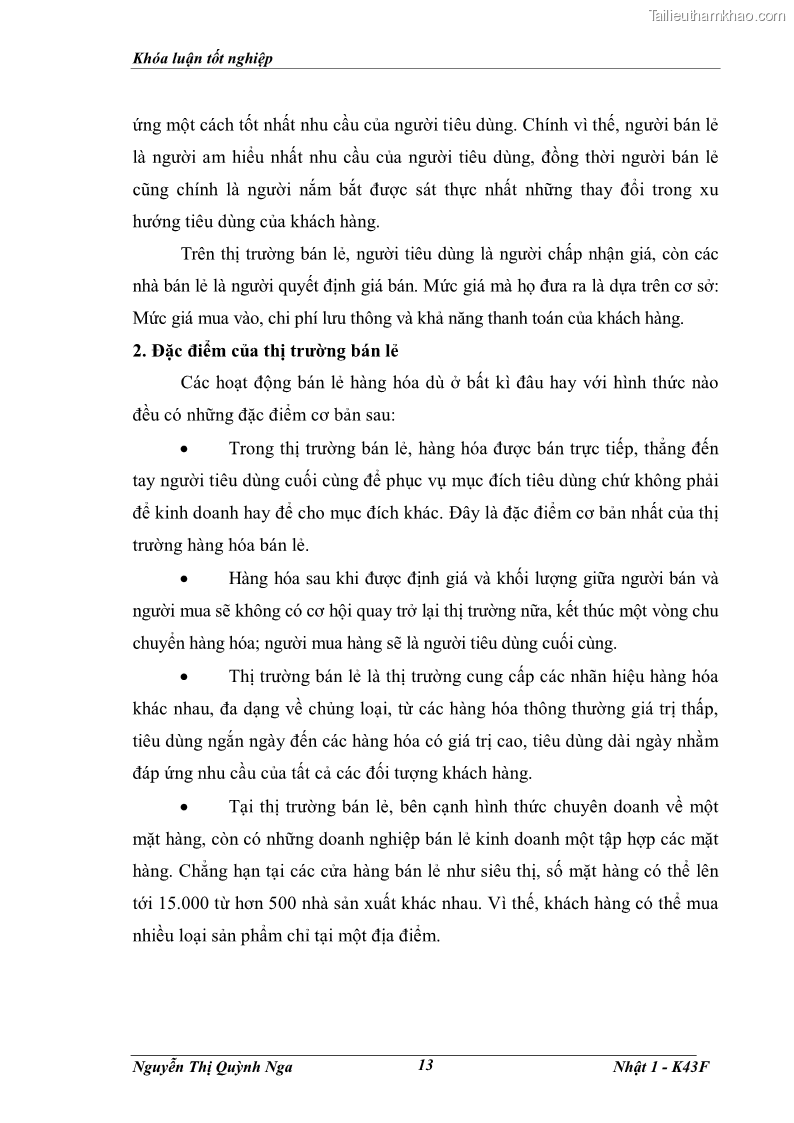Khóa luận tốt nghiệp Tác động của việc mở cửa thị trường bán lẻ đối với các doanh nghiệp bán lẻ trong nước - 3 Trang 17