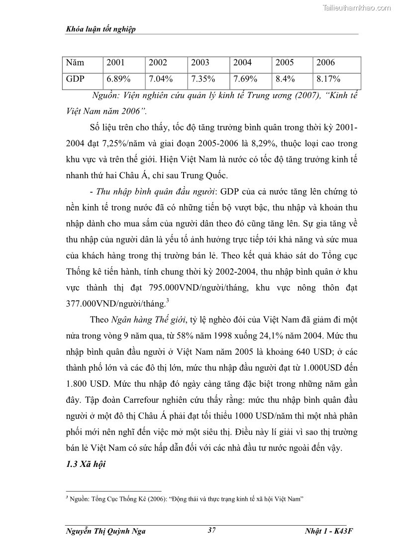 Khóa luận tốt nghiệp Tác động của việc mở cửa thị trường bán lẻ đối với các doanh nghiệp bán lẻ trong nước - 6 Trang 41