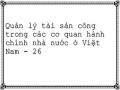 Quản lý tài sản công trong các cơ quan hành chính nhà nước ở Việt Nam - 26