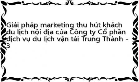 Hoạt Động Marketing Thu Hút Khách Du Lịch Trong Kinh Doanh Lữ Hành.