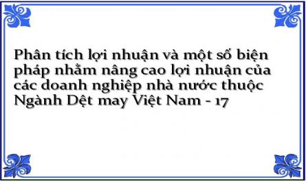 Tình Hình Thực Hiện Lợi Nhuận Của Các Doanh Nghiệp Nhà Nước Thuộc Ngành Dệt May Việt Nam Giai