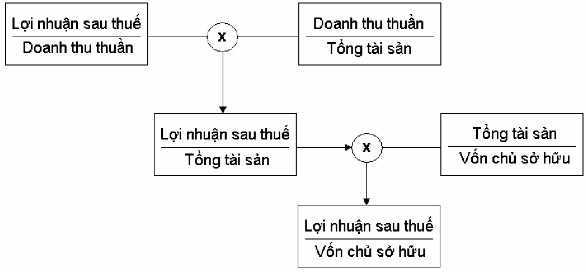 Hình 1 2 Sơ đồ biểu diễn Hệ thống phân tích Tài chính Dupont Qua sự phân tích 1