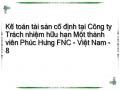 Đặc Điểm Và Cơ Chế Quản Lý Tài Sản Cố Định Tại Công Ty Tnhh Mtv Phúc Hưng Fnc - Việt Nam.