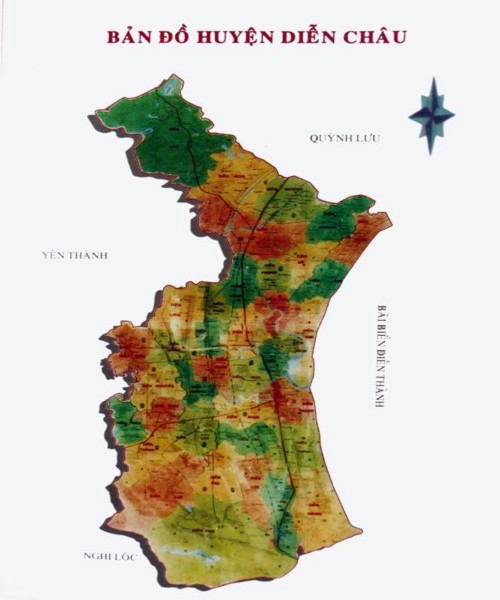 Hình 1 1 Bản đồ huyện Diễn Châu tỉnh Nghệ An Toàn huyện có 37 xã và 1 thị 1