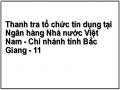 Thanh tra tổ chức tín dụng tại Ngân hàng Nhà nước Việt Nam - Chi nhánh tỉnh Bắc Giang - 11