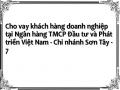 Cho vay khách hàng doanh nghiệp tại Ngân hàng TMCP Đầu tư và Phát triển Việt Nam - Chi nhánh Sơn Tây - 7